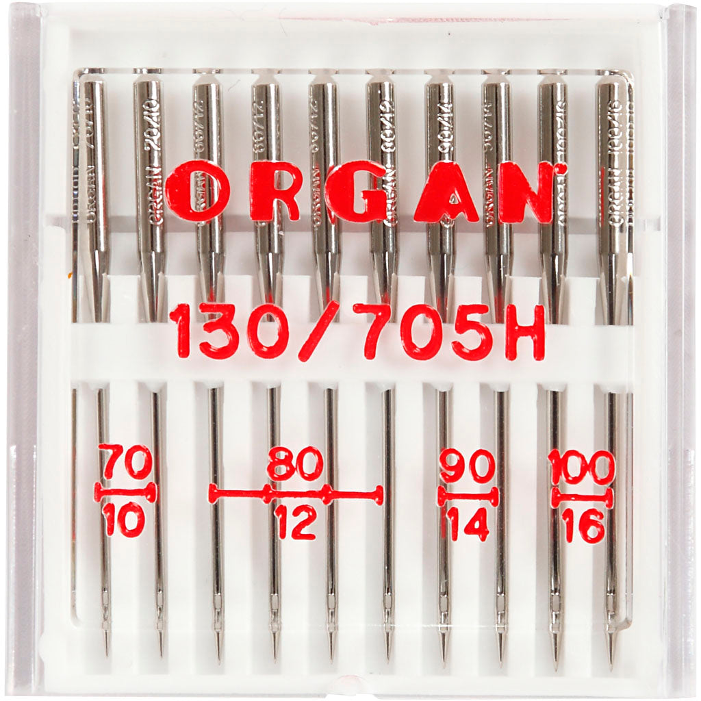 Aiguilles pour machine à coudre Creativ company, taille 70+80+90+100, 10 pièces 1 boîte