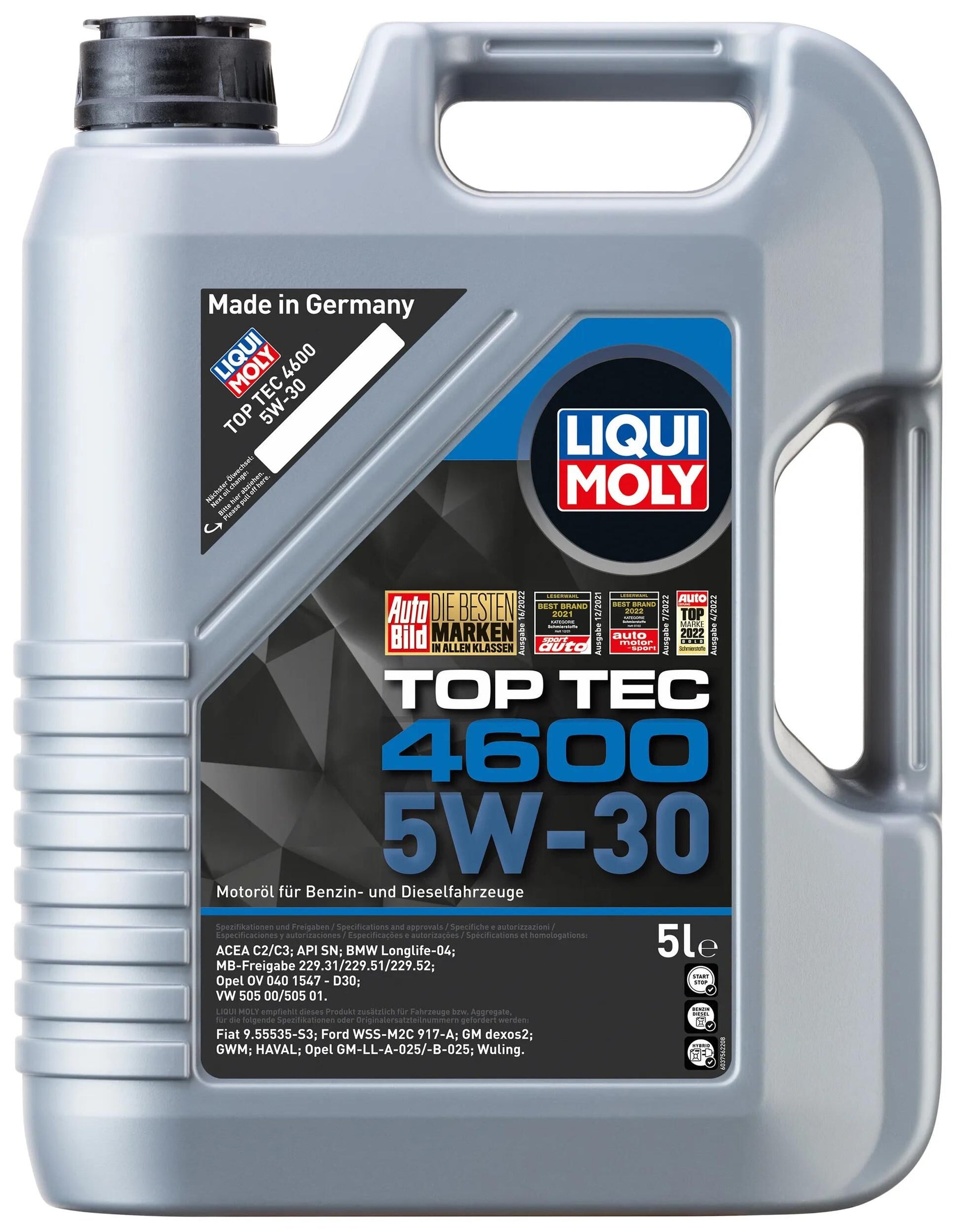 Top à huile de moteur Liqui Moly TEC 4600.