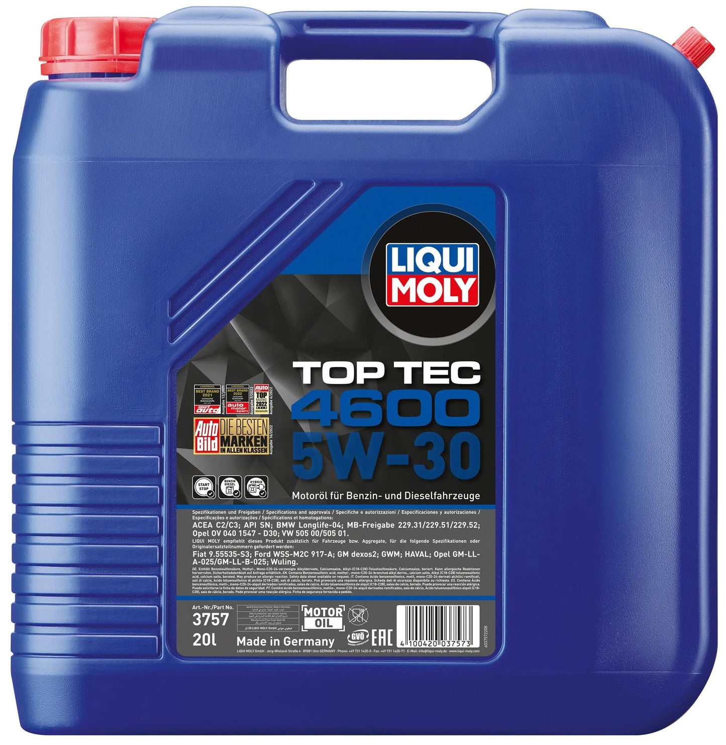 Top à huile de moteur Liqui Moly TEC 4600.