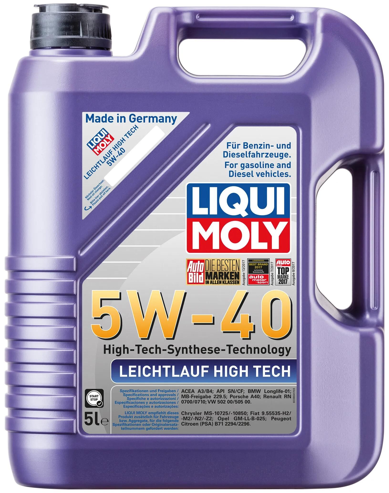 Liqui Moly Motor Oil Leichtlauf High Tech