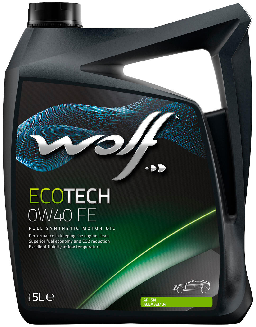 Huile de moteur de loup ecotech fe. Motoroil 0W40 5L Ecotech Fe