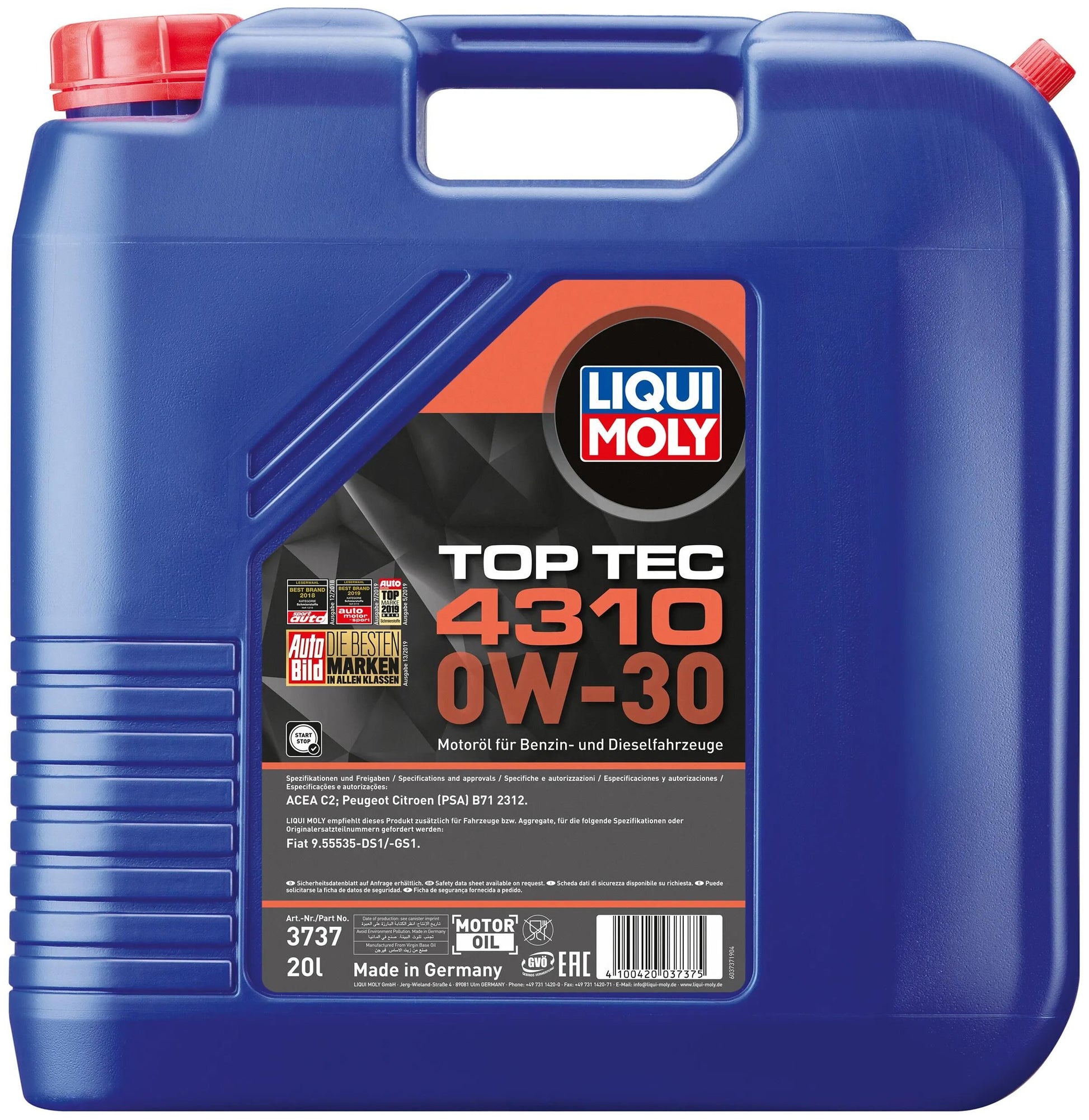 Top à huile de moteur Liqui Moly TEC 4310.