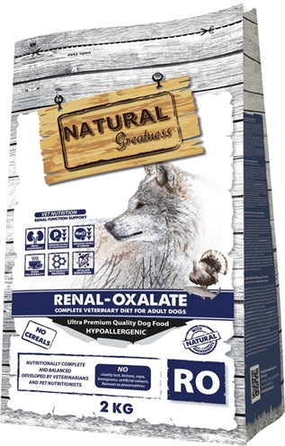 Grandeur naturel vétérinaire diététique chien rénal oxalate complet complet