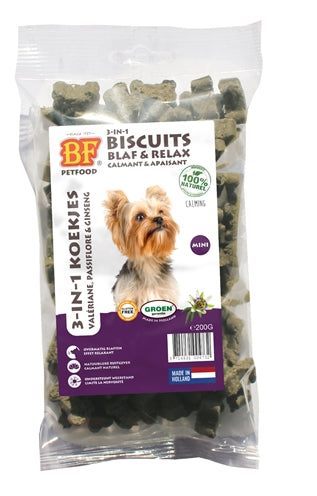 Biofood 3 en 1 biscuits de chien Bark Relax Mini