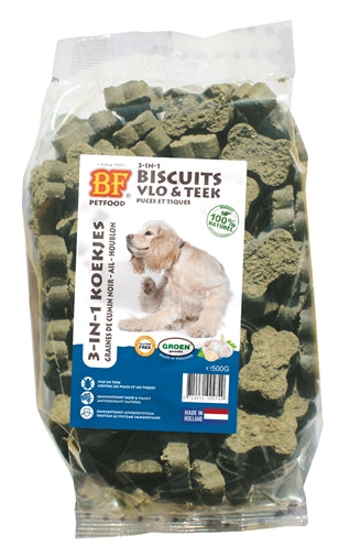 Biofood 3 en 1 biscuits de chien vlo teek