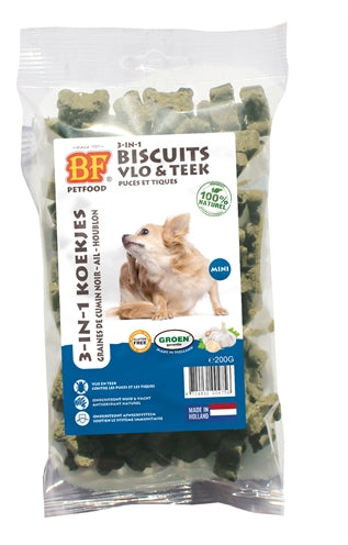 Biofood 3 en 1 biscuits de chien vlo teek mini