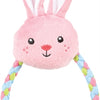 Zolux chiot minuscule lapin moelleux avec une corde rose