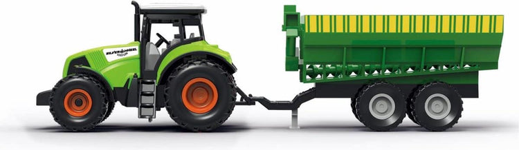 Tracteur de roues de détail en ligne avec remorque et lumière et son