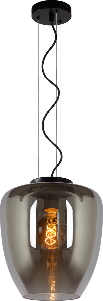 Lucide florien - suspension - ø 28 cm - 1xe27 - fumé