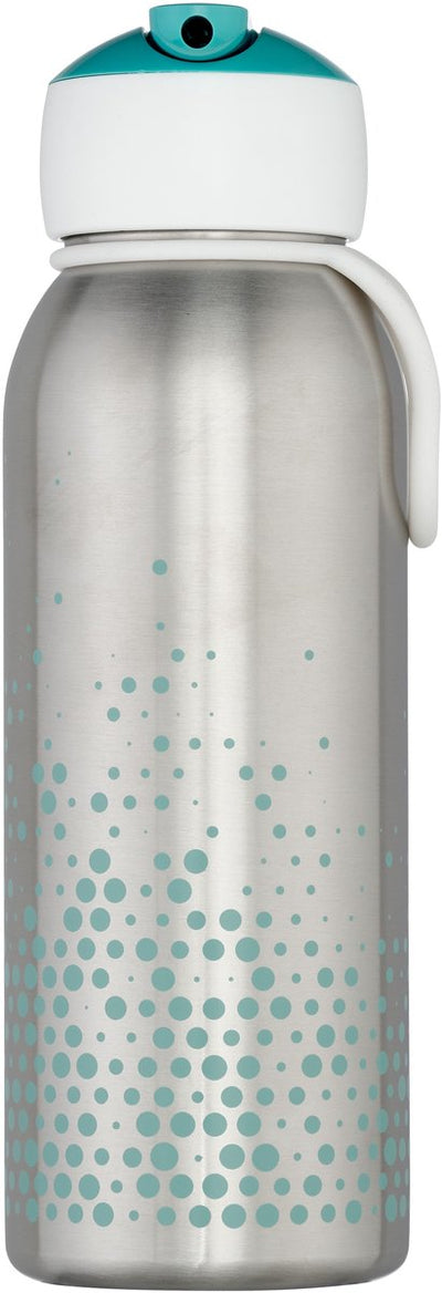 Mepal Gourde isotherme flip-up campus - 350 ml - 12 heures froides 4 heures chaudes - gourde avec paille pour enfant - turquoise