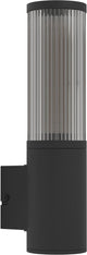 Applique d'extérieur Eglo salle - e27 - 31 cm - fumée - noir