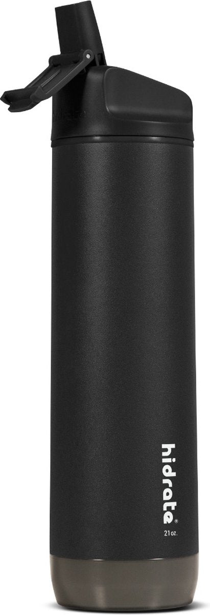 Bouteille d'eau intelligente Hidrate Spark Straw - acier - 620 ml - éclairage LED - noir