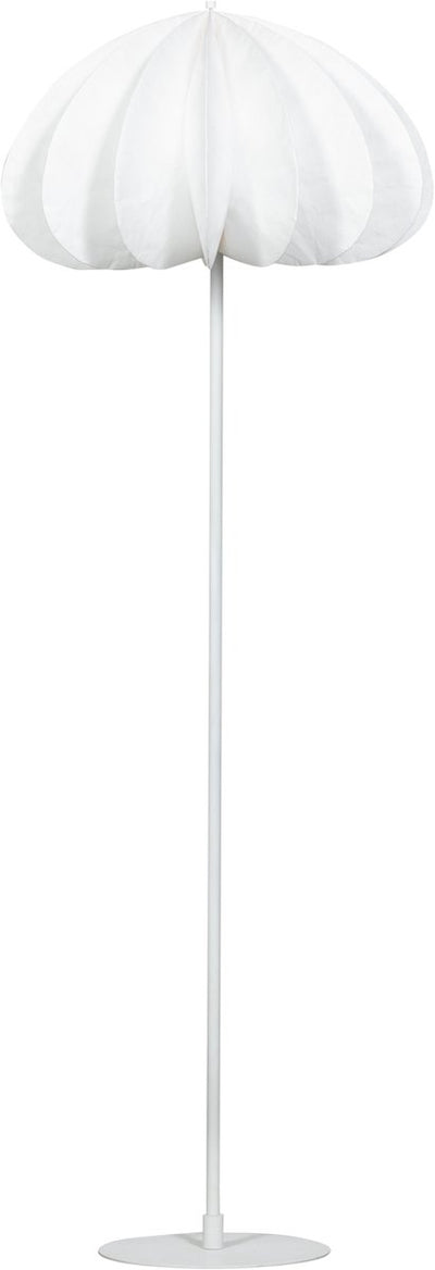 Lampadaire Woood dalia - papier - blanc - 150xø50 cm