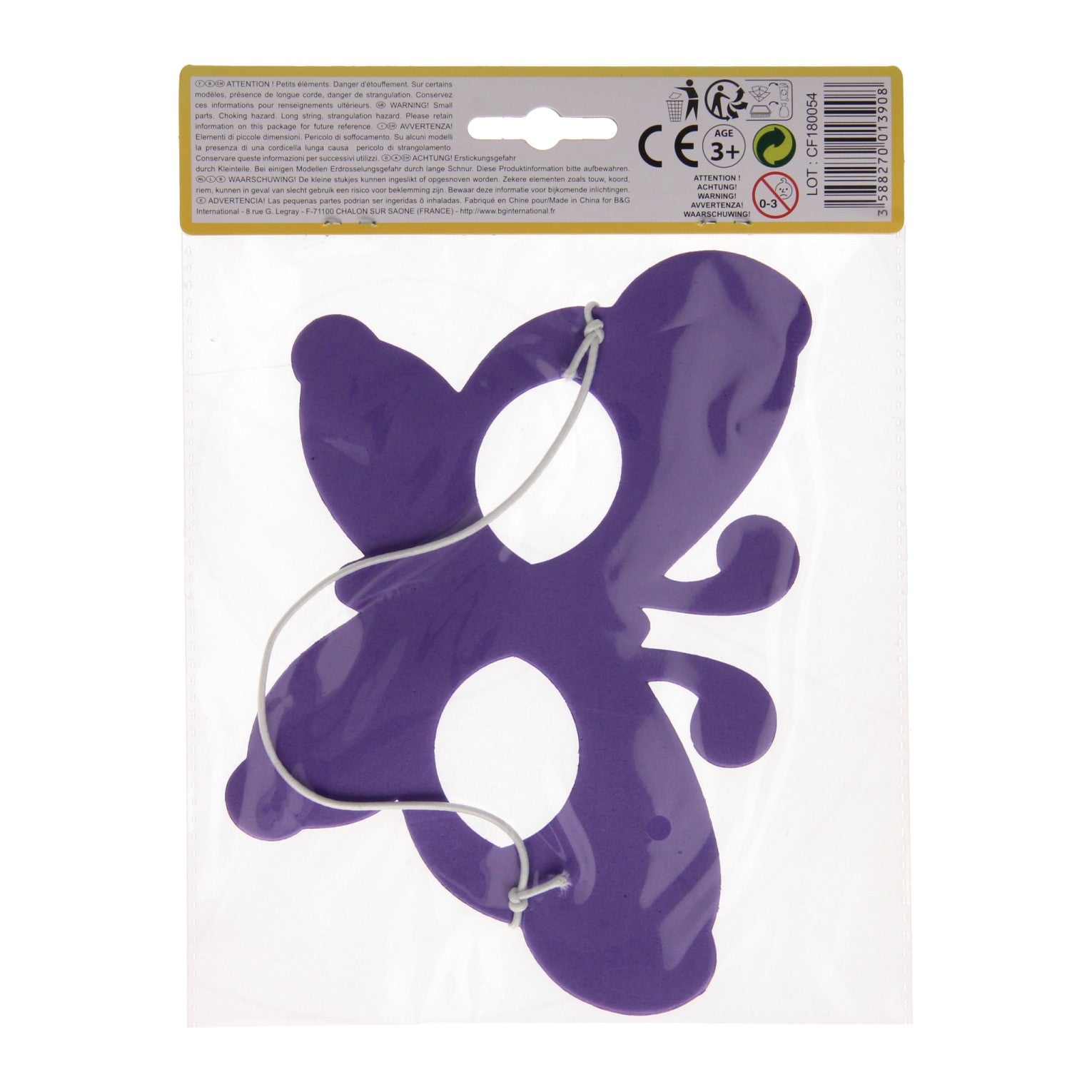 masque animal en mousse