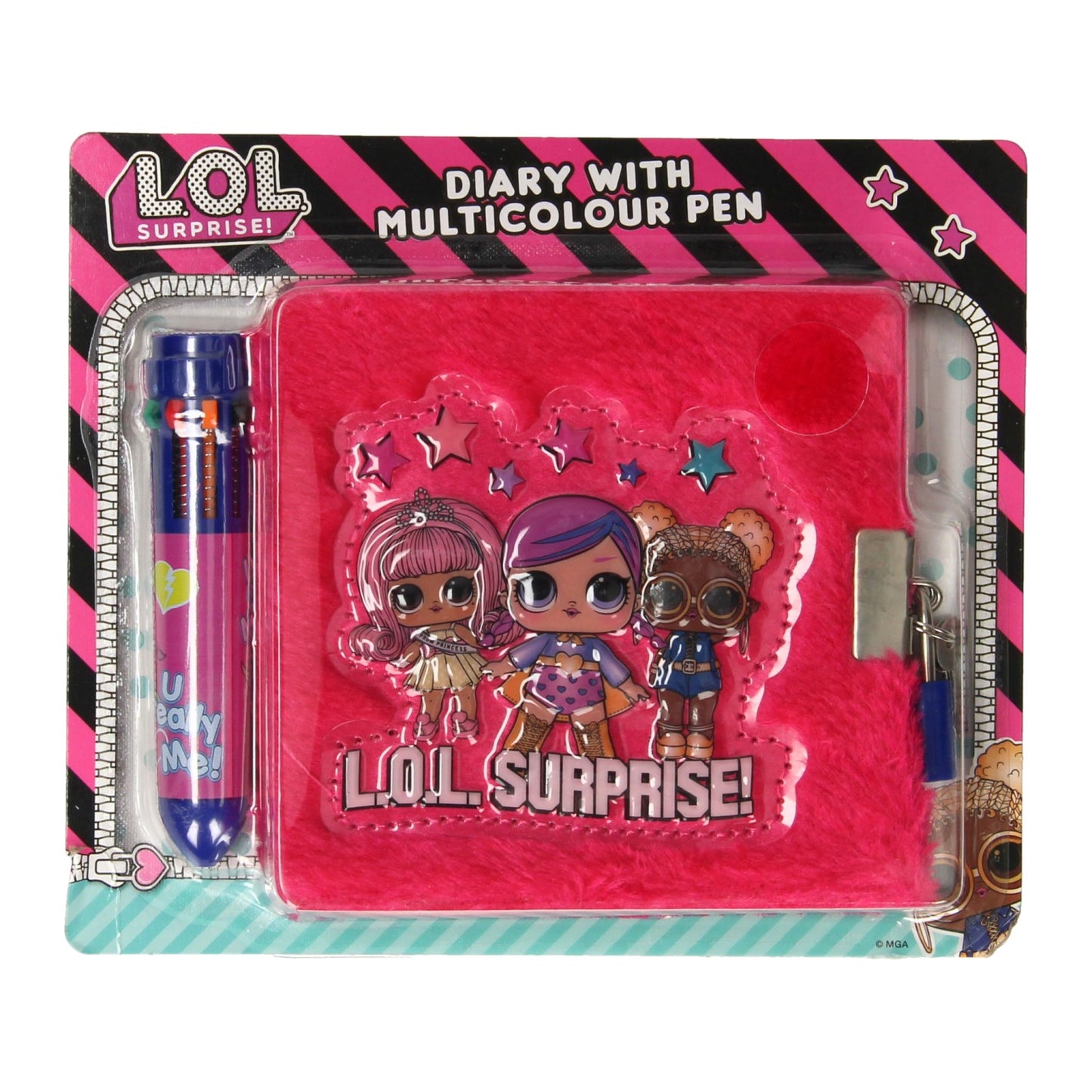 MDR. Journal avec surprise du stylo multi-color