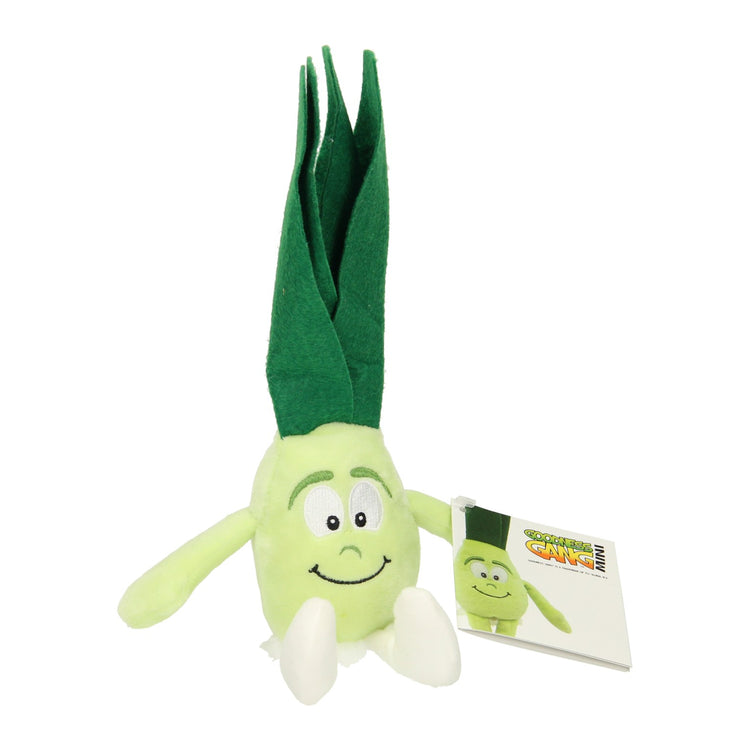 Poireau en peluche câlin, 15 cm