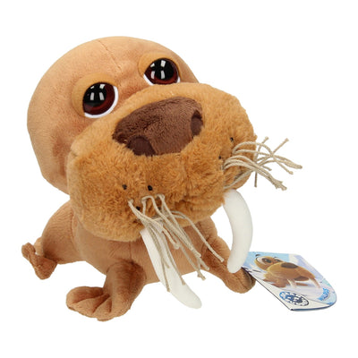 Peluche morse à grosse tête, 21 cm