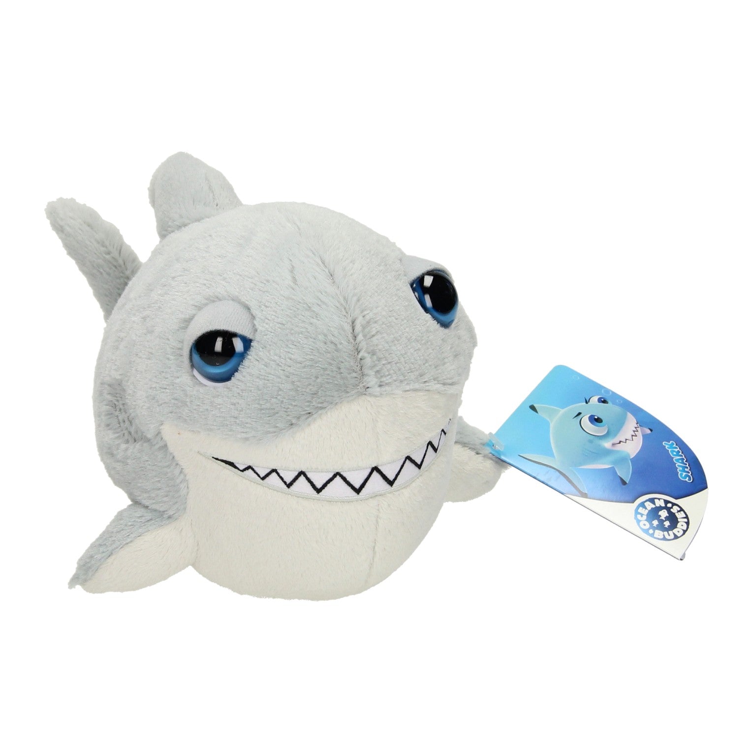 Peluche requin à grosse tête, 18 cm