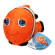 Peluche poisson clown grosse tête en peluche, 25 cm