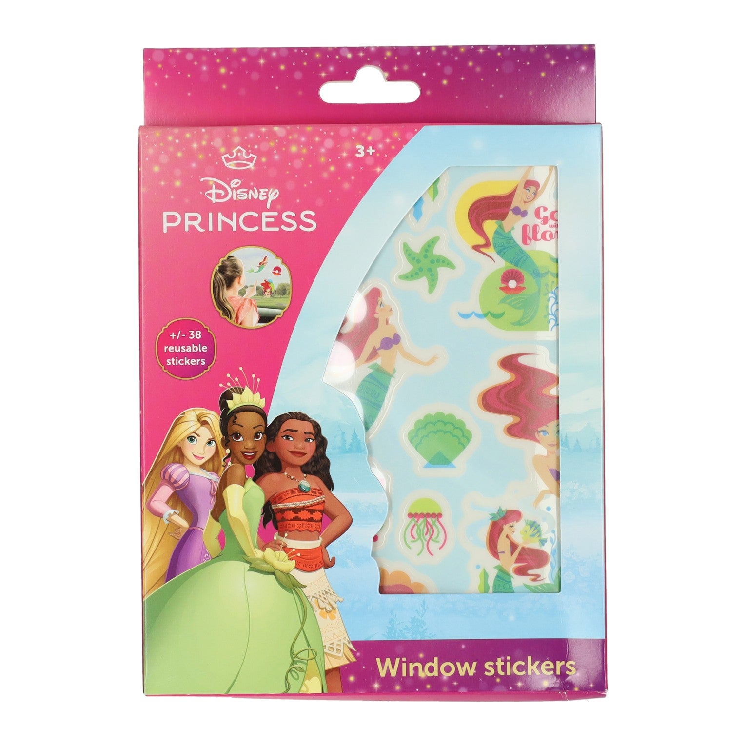 Disney stickers fenêtre princesse réutilisable