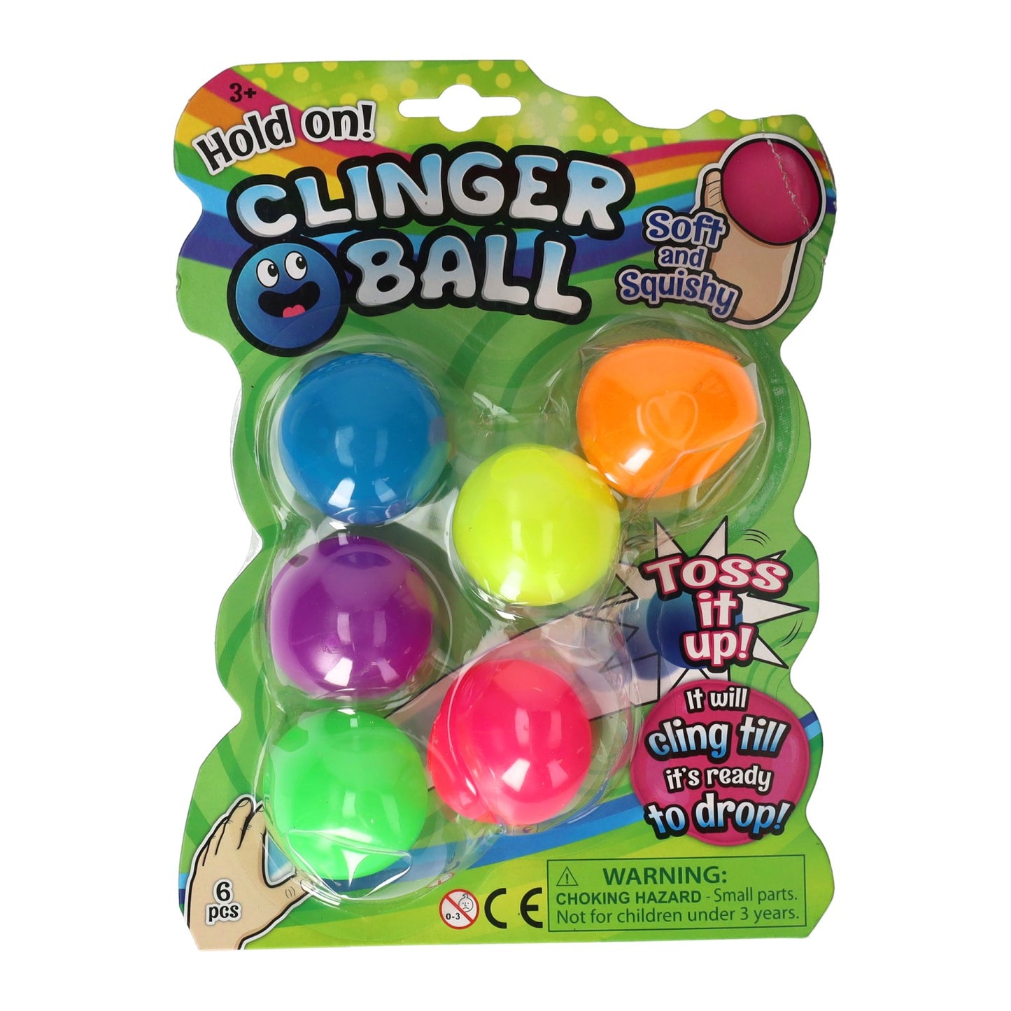 Pressez les boules de néon, 6 pcs.