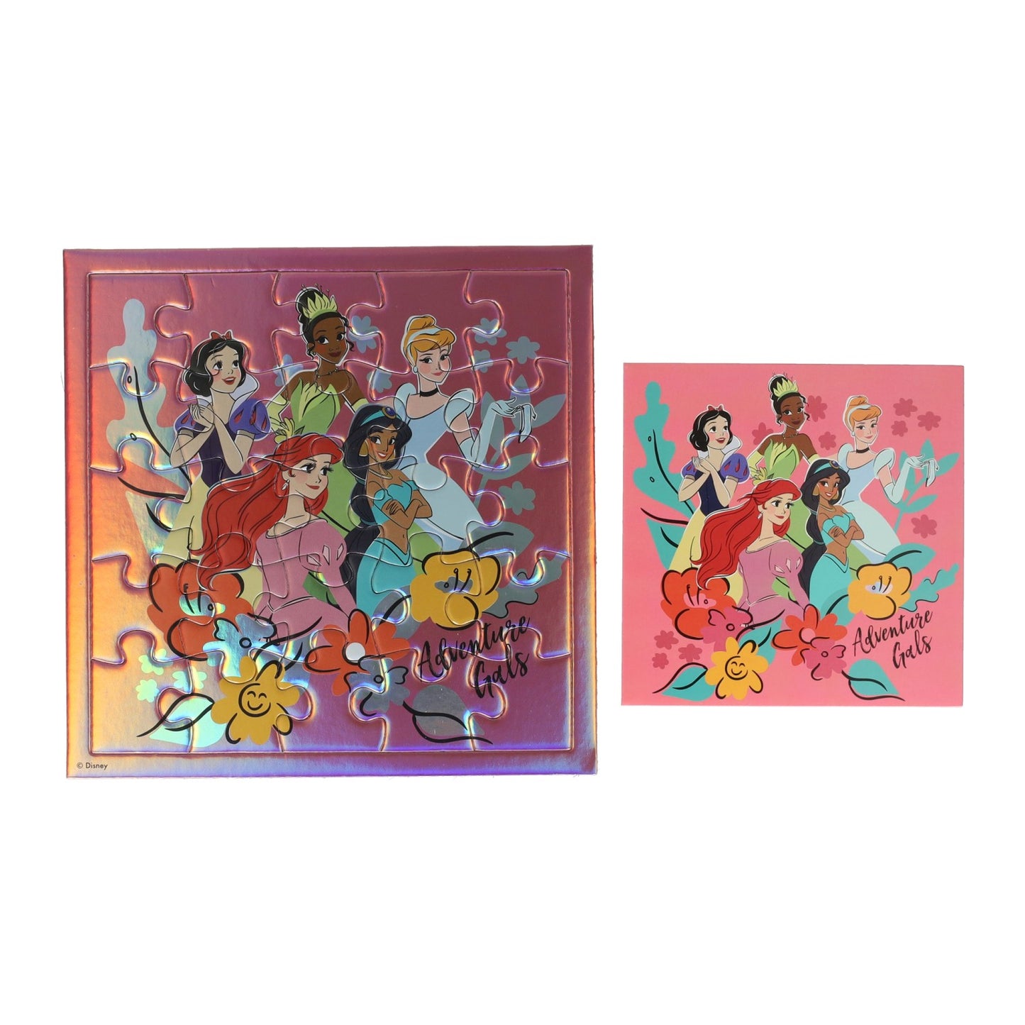 Carte puzzle Disney carte princesse et enveloppe