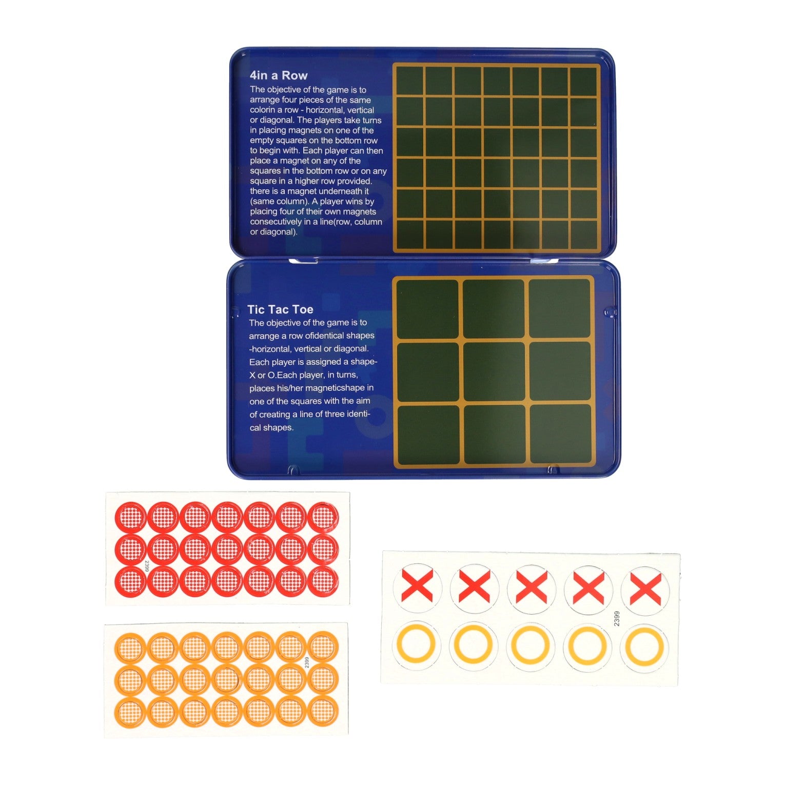 Jeu de voyage magnétique d'introduction dans un tin tic, tac, toe 4 à la suite