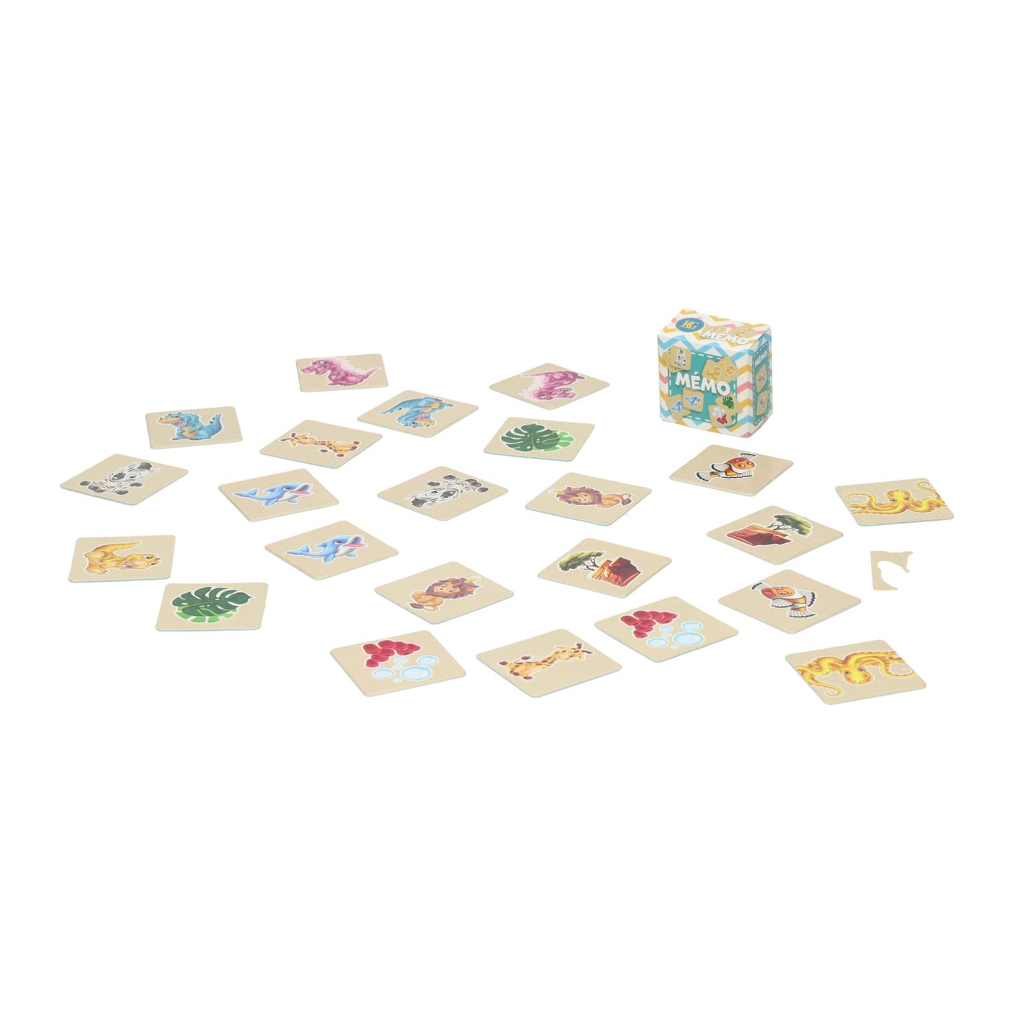 Distribuez un jeu de mémo sur les animaux