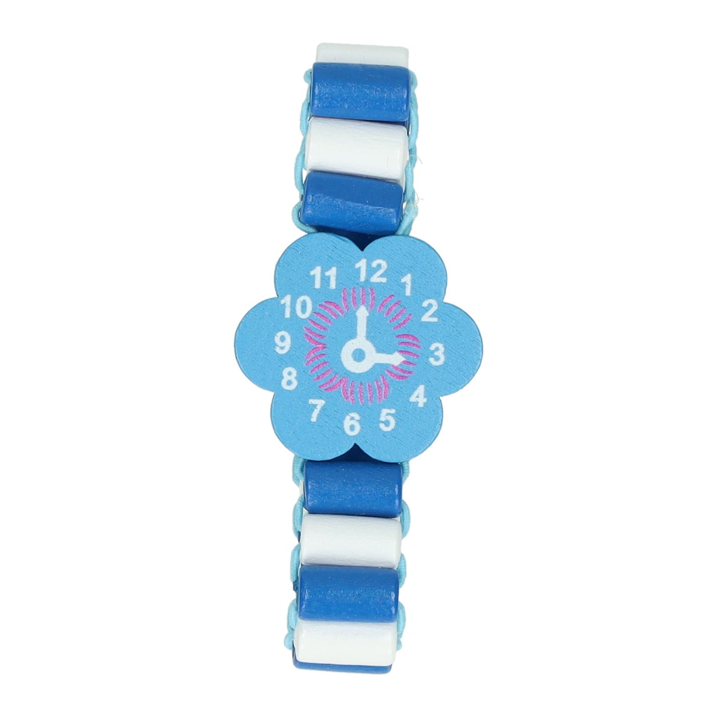 Montre colorée en bois