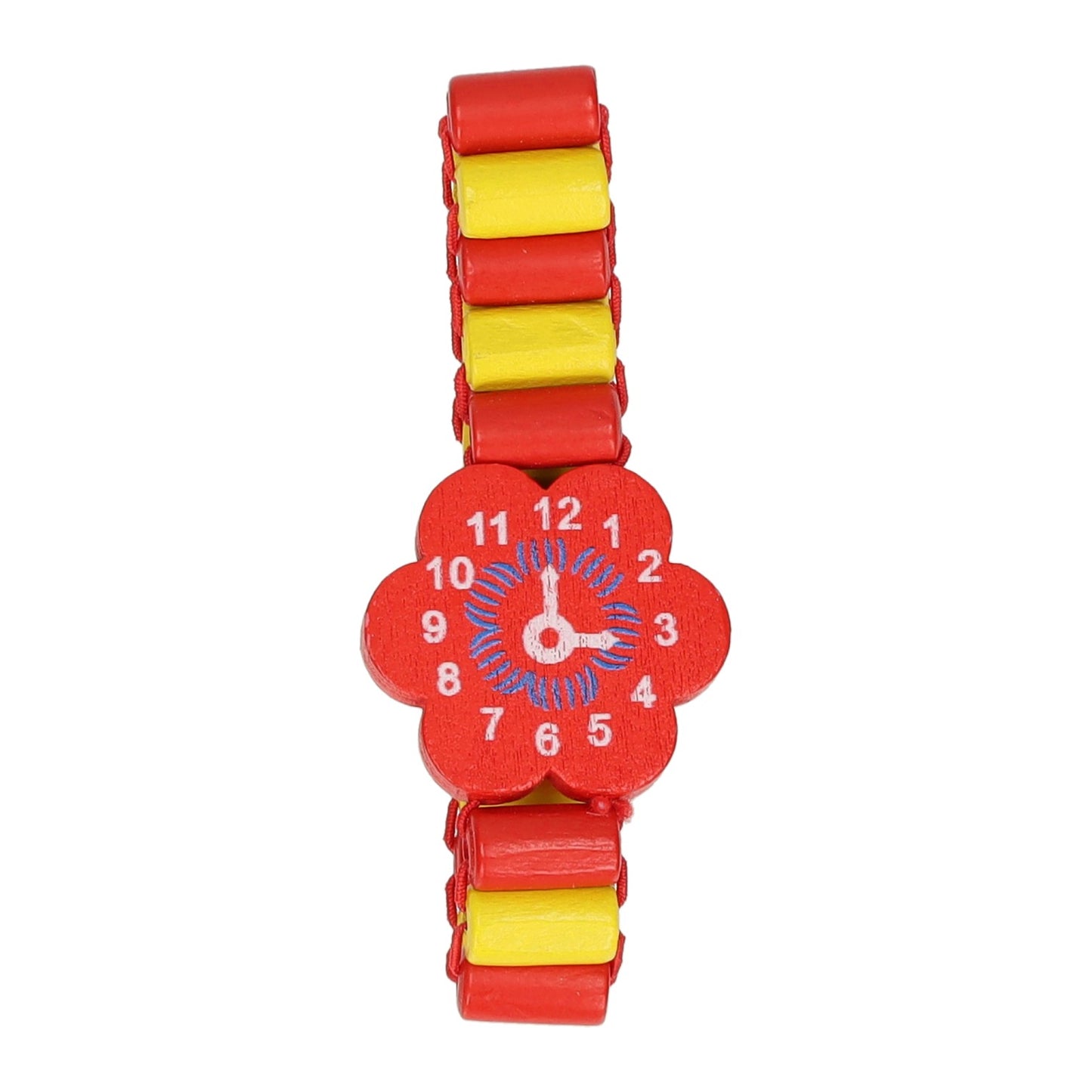 Montre colorée en bois