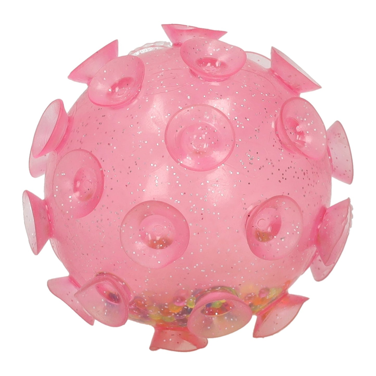 Boule à presser à paillettes avec boules - 8 cm