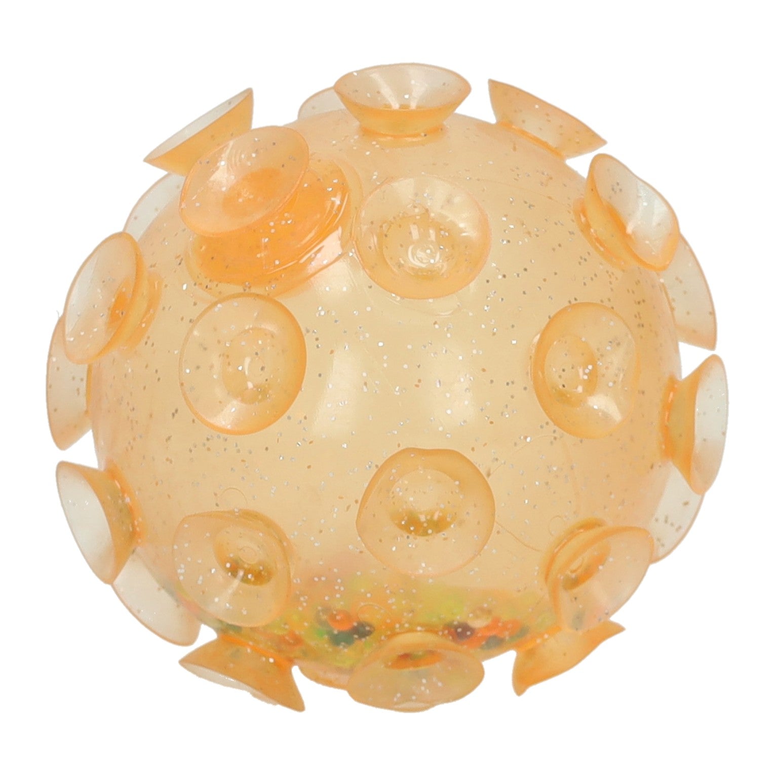 Boule à presser à paillettes avec boules - 8 cm