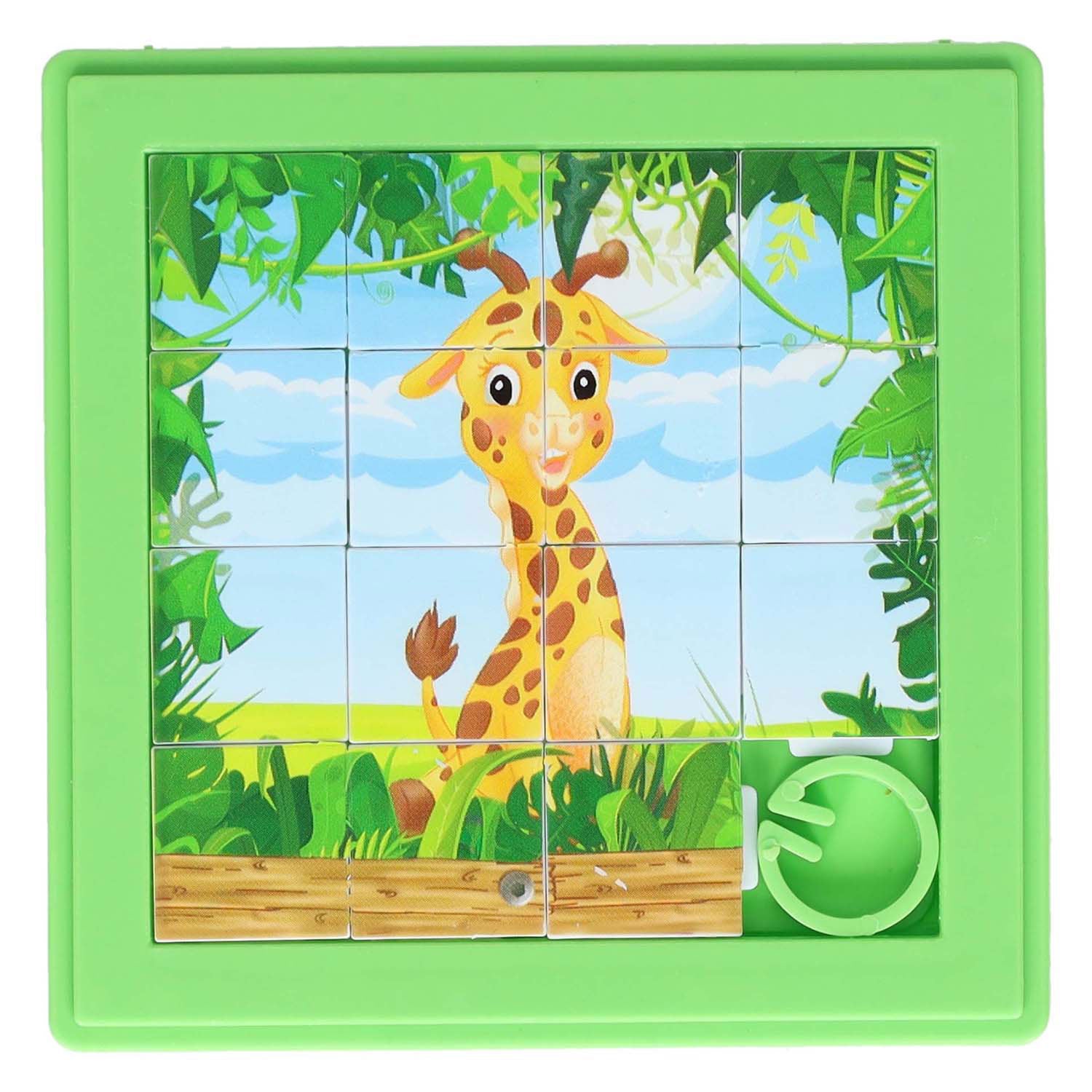 Puzzle coulissant animal - 8x8cm
