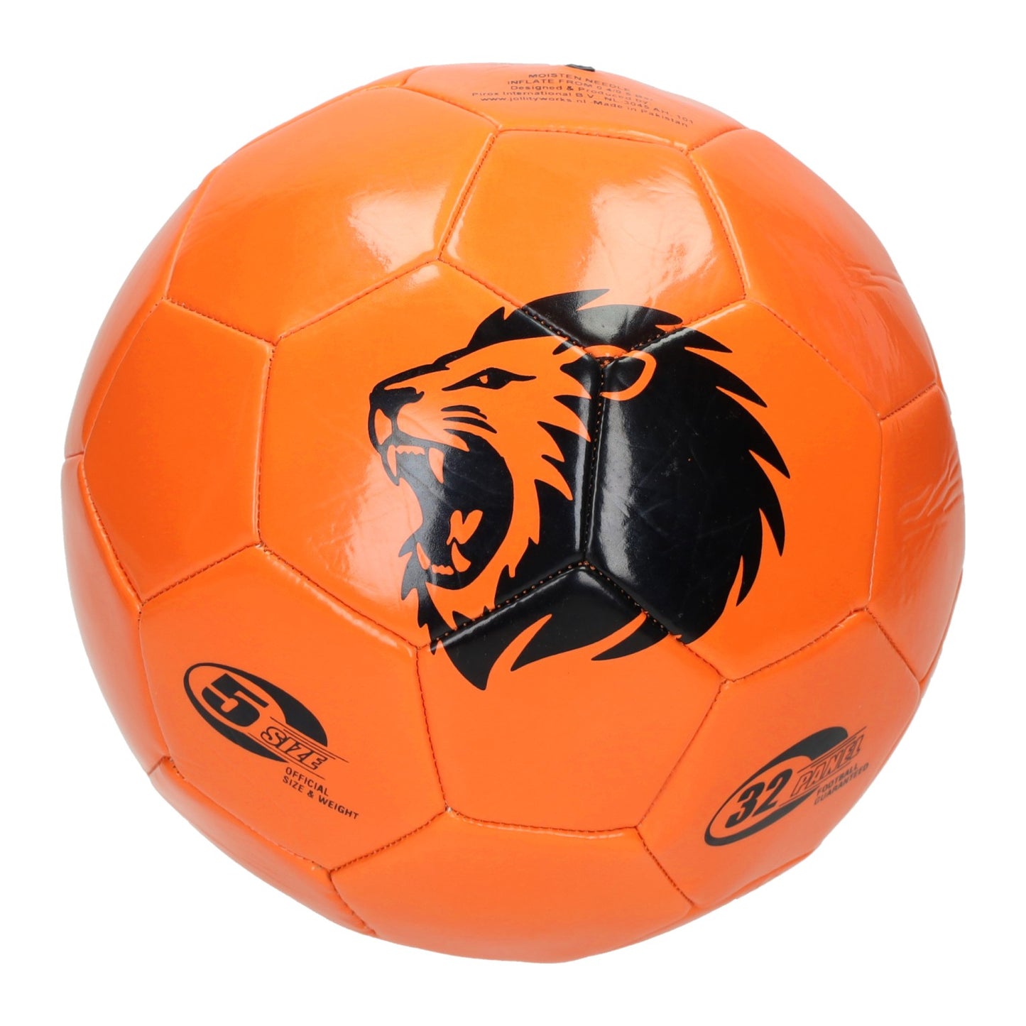Ballon de football Pays-Bas lion orange - taille 5