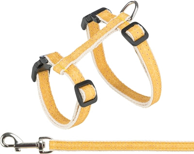 Tube de chat Trixie avec ceinture beige ocre jaune