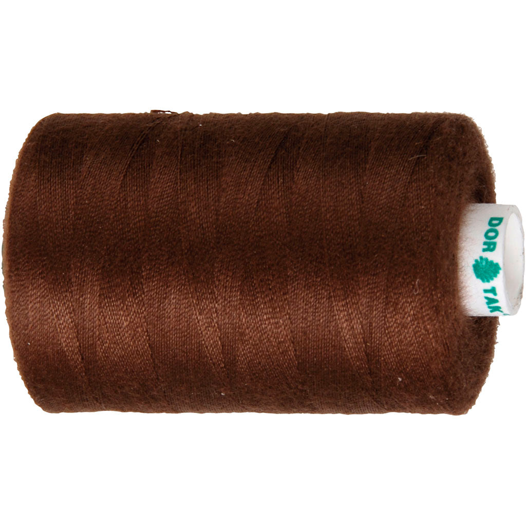 Fil à coudre Creativ company, marron, 1000 m 1 rouleau