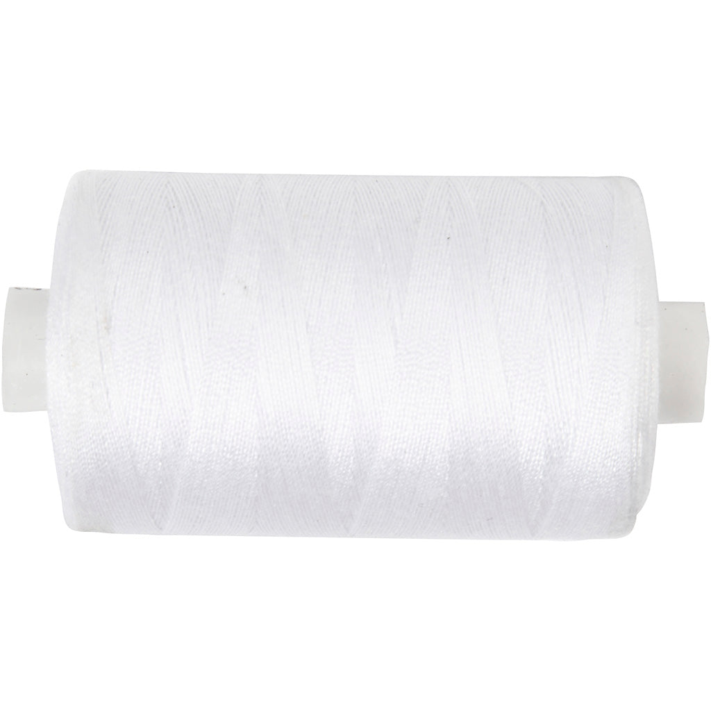 Fil à coudre Creativ company, blanc, 1000 m 1 rouleau