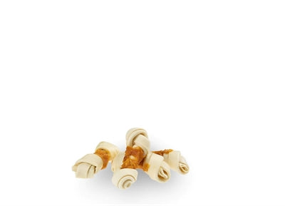 Petstyle vivant noué Bot blanc avec poulet