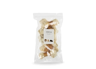 Petstyle vivant noué Bot blanc avec poulet