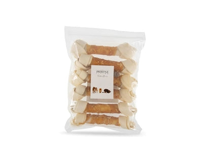 Petstyle vivant noué Bot blanc avec poulet
