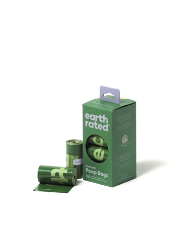 Sacs de caca classée en terre lavendel recyclé