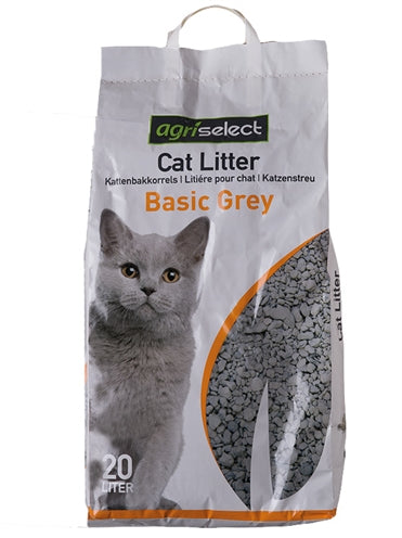 Agriselect de litière de chat gris de base