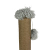 Feeiii grattant le poteau en peluche gris clair