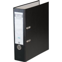 Ordner elba rado noir brillant a4 500 feuilles de carton polypropylène