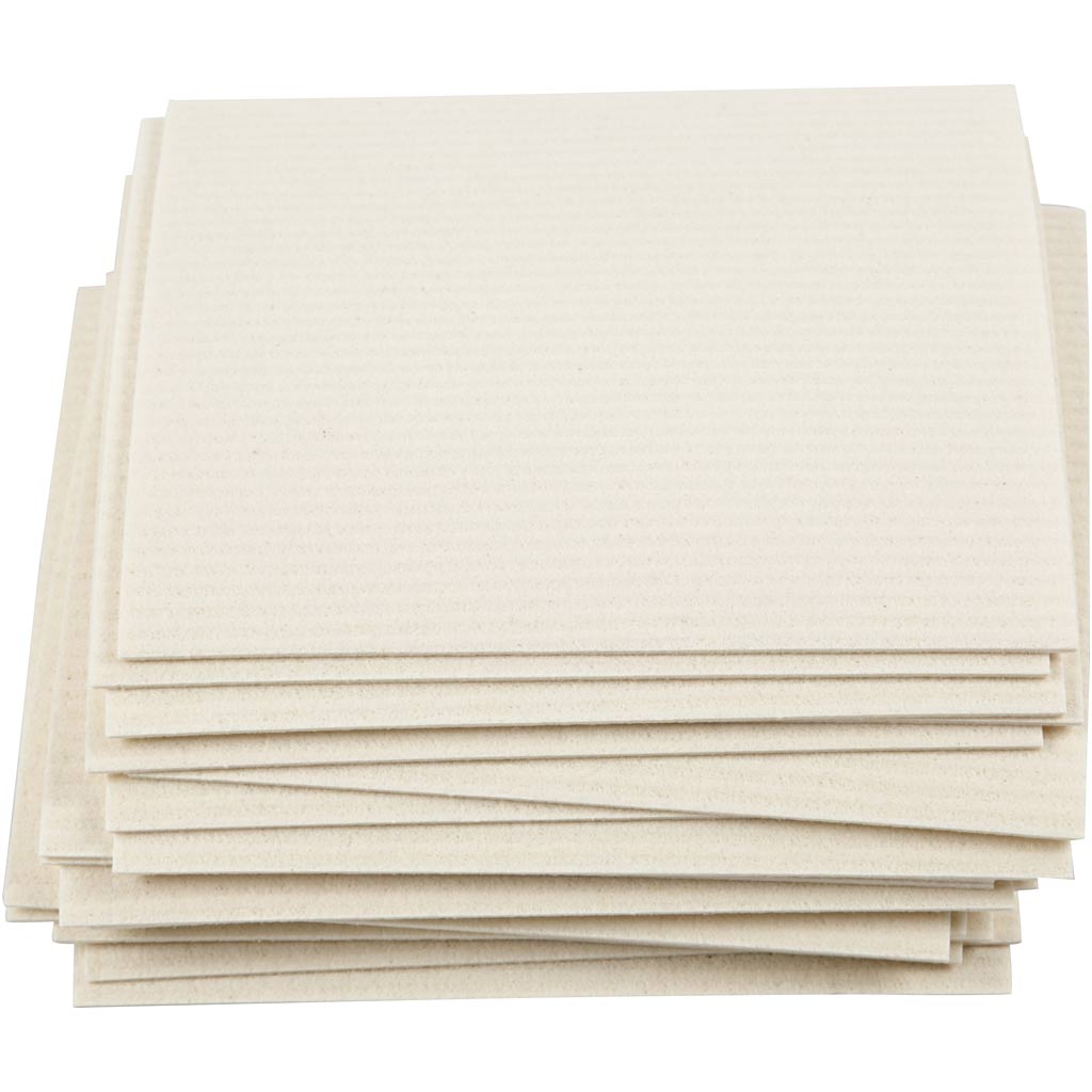 Chiffon éponge Creativ company, dim. 17x19,5 cm, blanc cassé, 20 pièces 1 boîte