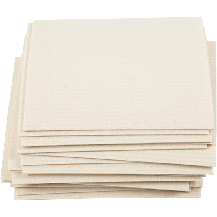 Chiffon éponge Creativ company, dim. 17x19,5 cm, blanc cassé, 20 pièces 1 boîte