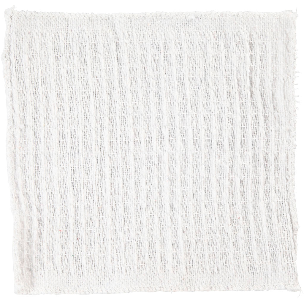 Tissu en tissu Creativ company, taille 24x26 cm, blanc, 12 pièces 1 boîte