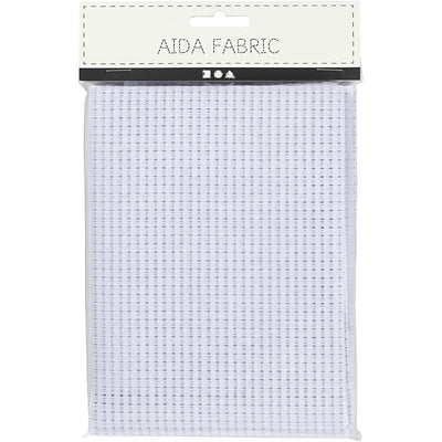Creativ company toile aïda, format 50x50 cm, 24 carrés par 10 cm, blanc, 1 pièce