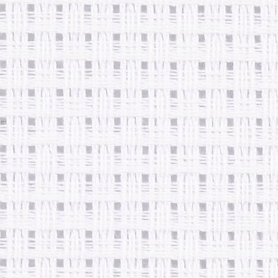 Creativ company toile aïda, format 50x50 cm, 24 carrés par 10 cm, blanc, 1 pièce