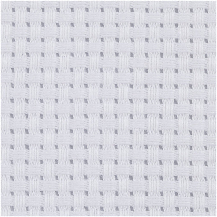 Creativ company toile aïda, format 50x50 cm, 35 carrés par 10 cm, blanc, 1 pièce
